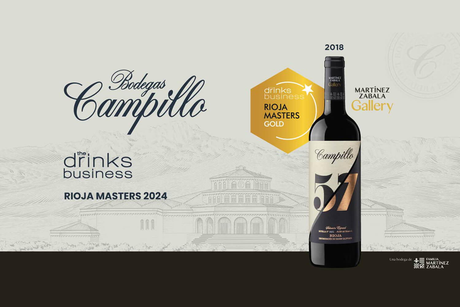 Campillo 57 consigue una medalla de Oro en los premios Rioja Masters 2024