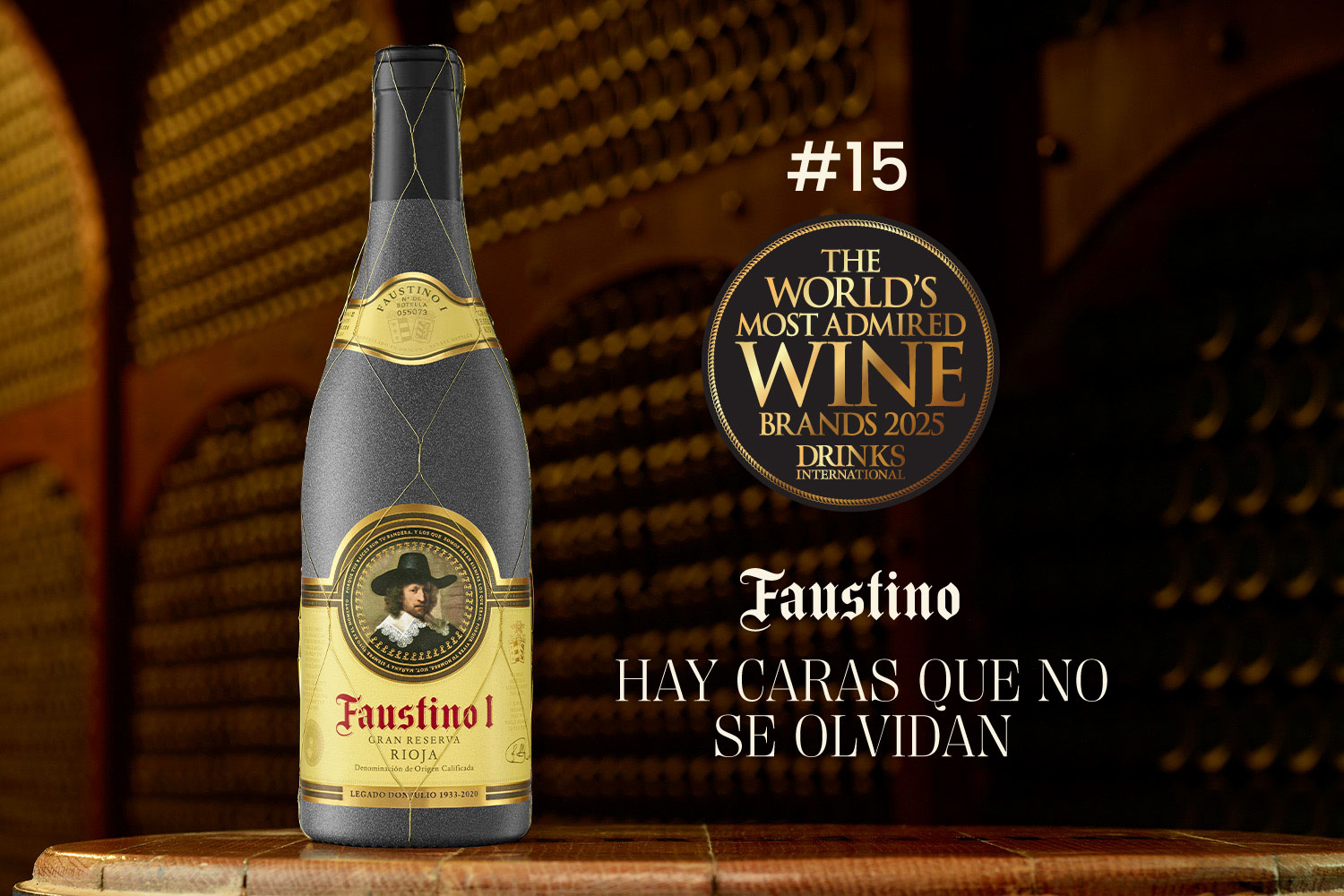 Bodegas Faustino consolida su posición en el TOP 15 de las marcas de vino más admiradas del mundo 